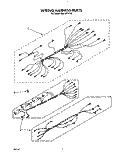 WIRING HARNESS Diagram and Parts List for RS610PXYH0  Whirlpool Range