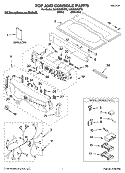 TOP AND CONSOLE PARTS Diagram and Parts List for KGHS02RMT0  KitchenAid Dryer