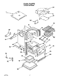OVEN Diagram and Parts List for BGP430WB0  Roper Range