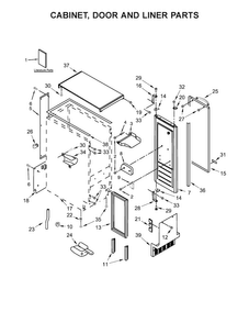 Part Location Diagram of W10761657 Whirlpool Tech sheet