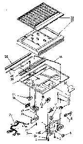 Compartment Separator Diagram and Parts List for ET20AKXSN01  Whirlpool Refrigerator