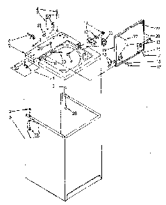 Top And Cabinet Diagram and Parts List for LA7800XSN1  Whirlpool Washer