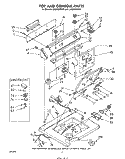 TOP AND CONSOLE Diagram and Parts List for LA5805XPW1  Whirlpool Washer