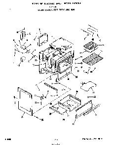 Body Diagram and Parts List for F5558*0  Roper Range
