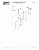 CONTROL PANEL PARTS Diagram and Parts List for TMH16XSB8  Estate Microwave
