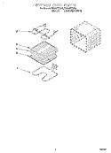 INTERNAL OVEN, OPTIONAL Diagram and Parts List for RS696PXGQ0  Whirlpool Range