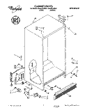 CABINET Diagram and Parts List for ED20ZKXAN02  Whirlpool Refrigerator