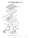 COMPARTMENT SEPARATOR Diagram and Parts List for ET20NKXSW20  Whirlpool Refrigerator