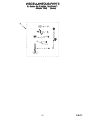 MISCELLANEOUS  PARTS, OPTIONAL PARTS (NOT INCLUDED) Diagram and Parts List for 7MLSF7600PT1  Whirlpool Washer