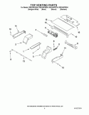 TOP VENTING PARTS Diagram and Parts List for RBS245PRQ04  Whirlpool Wall Oven