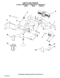 AIR FLOW PARTS Diagram and Parts List for YWMH2205XVQ1  Whirlpool Microwave