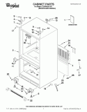 CABINET PARTS Diagram and Parts List for GX5FHDXVY07  Whirlpool Refrigerator