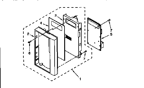 Control Panel Diagram and Parts List for KHWS105BBL0  KitchenAid Microwave