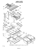 SHELF Diagram and Parts List for ET20VKXSW00  Whirlpool Refrigerator