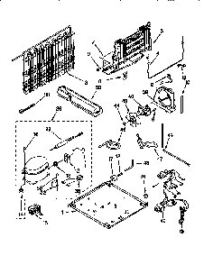 Unit Diagram and Parts List for KTRSKDBL03  KitchenAid Refrigerator