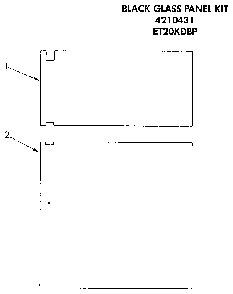 Door Panel Kit Diagram and Parts List for 4210431  Whirlpool Refrigerator
