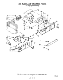 AIR FLOW AND CONTROL Diagram and Parts List for ED22MMXLWR0  Whirlpool Refrigerator