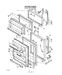 Part Location Diagram of 987999 Whirlpool Bracket, Door Stop