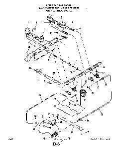 Burner Diagram and Parts List for 1414*0A  Roper Range