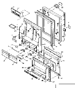 Door Parts Diagram and Parts List for 106W18GL1  Kenmore Refrigerator