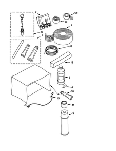 Optional Parts Diagram and Parts List for ACM25XJ0  Whirlpool Air Conditioner