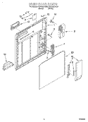 INNER DOOR Diagram and Parts List for DU1000CGB2  Whirlpool Dishwasher