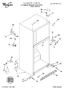 CABINET Diagram and Parts List for ET18PKXFN01  Whirlpool Refrigerator