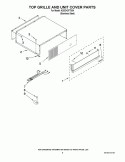 TOP GRILLE AND UNIT COVER PARTS Diagram and Parts List for KSSC42FTS04  KitchenAid Refrigerator