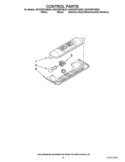 CONTROL PARTS Diagram and Parts List for KSCK25FVMS03  KitchenAid Refrigerator