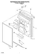 Part Location Diagram of WP2221649 Whirlpool Handle - White
