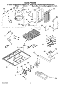 UNIT PARTS Diagram and Parts List for KSCS23FTBT00  KitchenAid Refrigerator