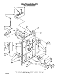 REAR PANEL Diagram and Parts List for KAWE900TWH0  KitchenAid Washer
