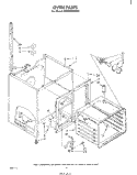OVEN Diagram and Parts List for RM978BXPW0  Whirlpool Microwave Oven Combo