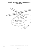 LOWER WASH ARM AND STRAINER Diagram and Parts List for KUDI21DS3  KitchenAid Dishwasher