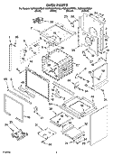 OVEN PARTS Diagram and Parts List for KGRA806PSS01  KitchenAid Range