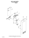 AIR FLOW PARTS Diagram and Parts List for WSF26D2EXS02  Whirlpool Refrigerator