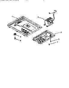 Base Plate Diagram and Parts List for MT1135SGZ0  Whirlpool Microwave