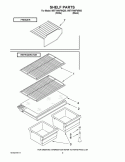 SHELF PARTS Diagram and Parts List for W8TYNWFWB00  Whirlpool Refrigerator