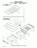 SHELF PARTS Diagram and Parts List for WRT311SFYW00  Whirlpool Refrigerator
