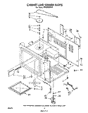 CABINET AND STIRRER Diagram and Parts List for MW8300XP0  Whirlpool Microwave
