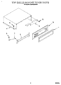 TOP GRILLE AND UNIT COVER Diagram and Parts List for KSSS36MBX00  KitchenAid Refrigerator