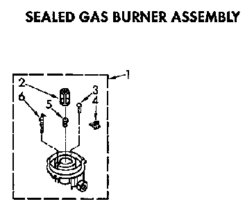 Sealed Gas Burner Diagram and Parts List for KGCG305XAL1  KitchenAid Cooktop