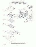 INTERNAL OVEN PARTS Diagram and Parts List for KEMS378SBL04  KitchenAid Microwave Oven Combo