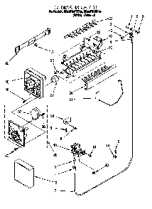 Icemaker Diagram and Parts List for 824421985  Whirlpool Refrigerator