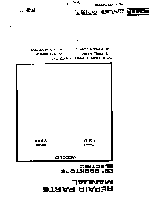 Cover Page Diagram and Parts List for 2126*0A  Roper Range