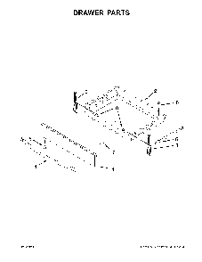 Drawer parts Diagram and Parts List for 66495123610  Kenmore Range