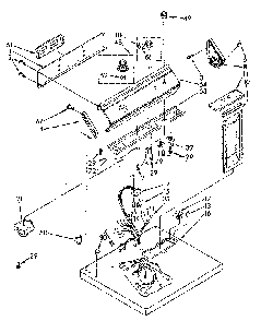 Top And Console Diagram and Parts List for LE7800XSN2  Whirlpool Dryer