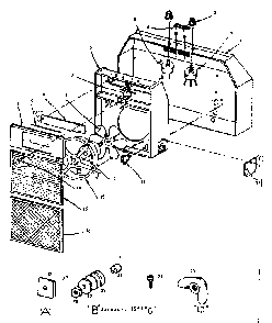Range Hood Assembly Diagram and Parts List for 15554100  Kenmore Range Hood