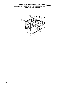 Lower Oven Diagram and Parts List for 2733*0A  Roper Range