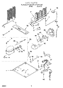 UNIT, OPTIONAL Diagram and Parts List for RT18DKXJN01  Roper Refrigerator